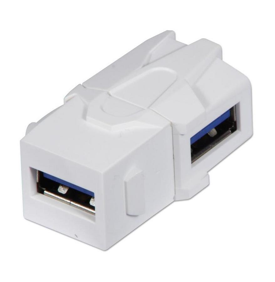 Modulo  USB 3.0 A to A 90 Degree Keystone LINDY (60492)